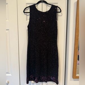 IISLI 100% Wool Sequin Sheath Dress